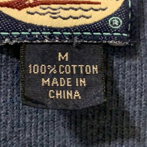 Tommy Bahama Men's 1/4 Ribbed 100% Cotton Long Sleeve Pullover‎ Sweatshirt SZ M - Picture 7 of 10